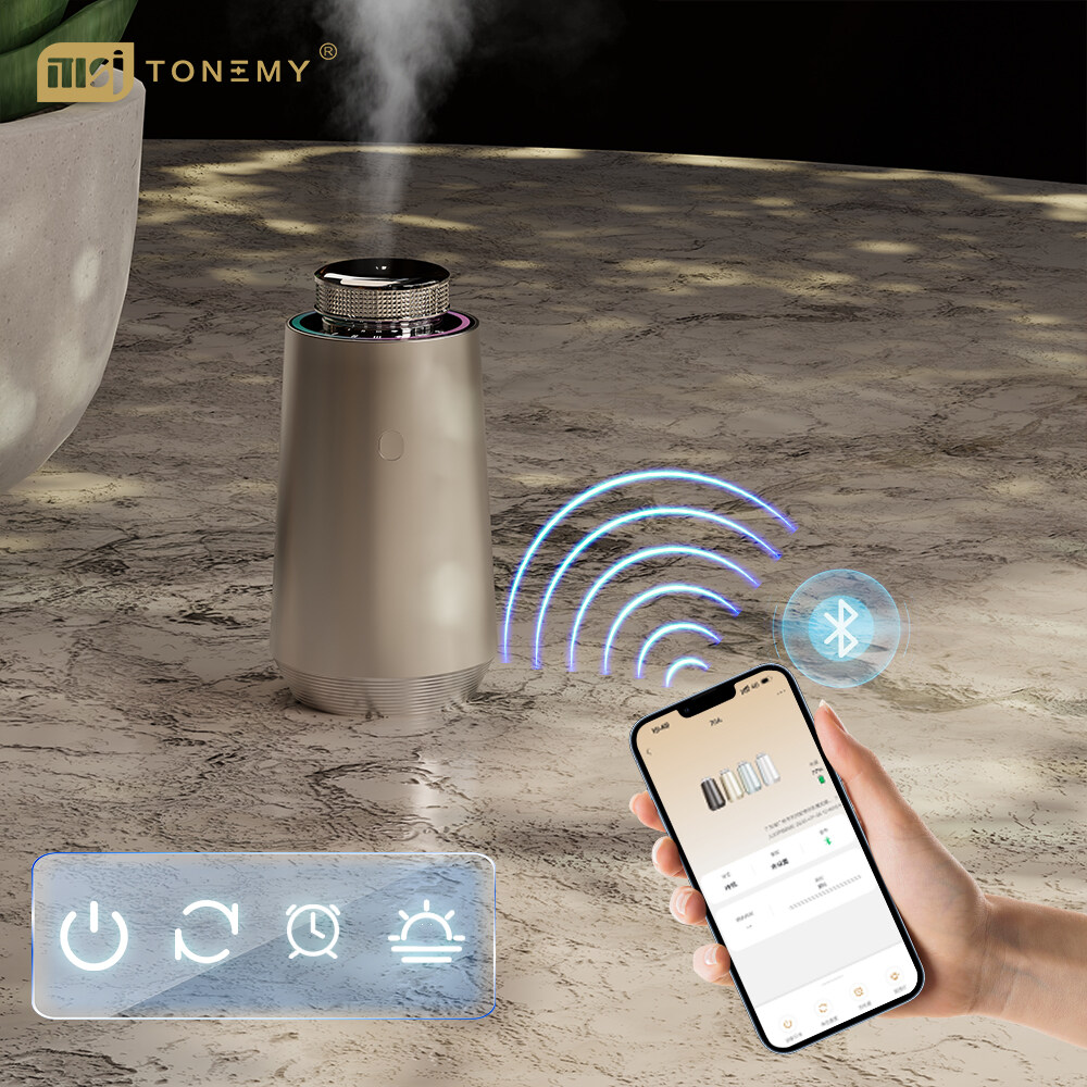 70A Bluetooth Control Car Air Humidifier Perfume Fragrance Diffuser With Colorful Night Light Essential Oil Aromatherapy Air Humidifier