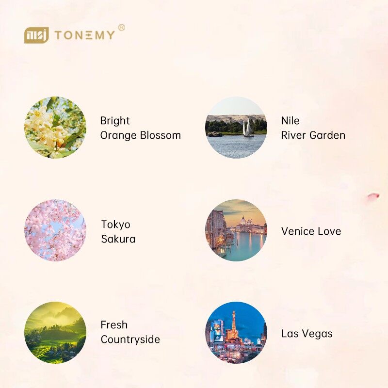 Tonemy oil scent fragrance waterless diffuser essential oil and aroma air freshener essential oil for Perfume Fragrance Diffuser