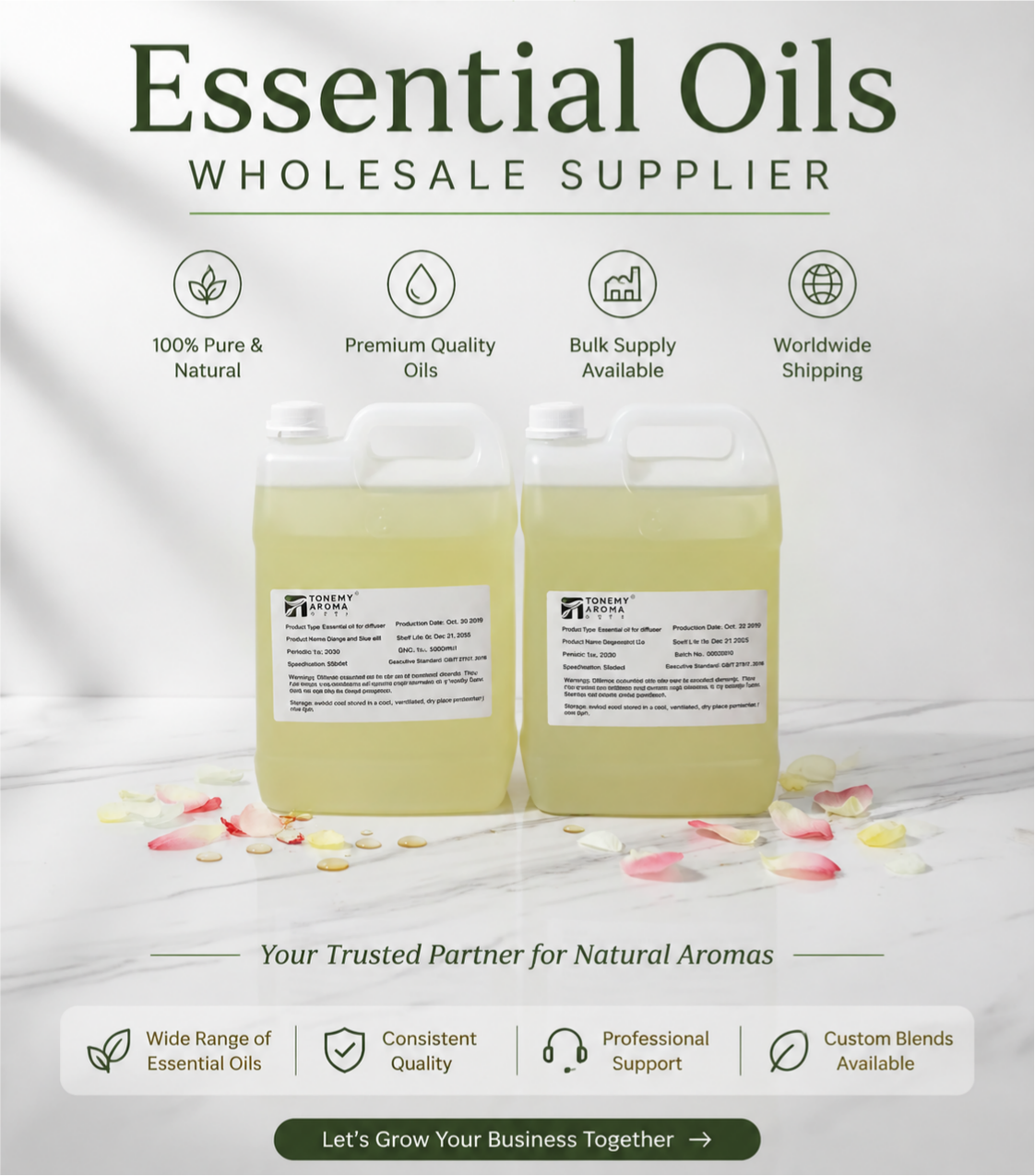 Tonemy Commercial and Household use fragrance Essential Oil for Aroma machine and Candle