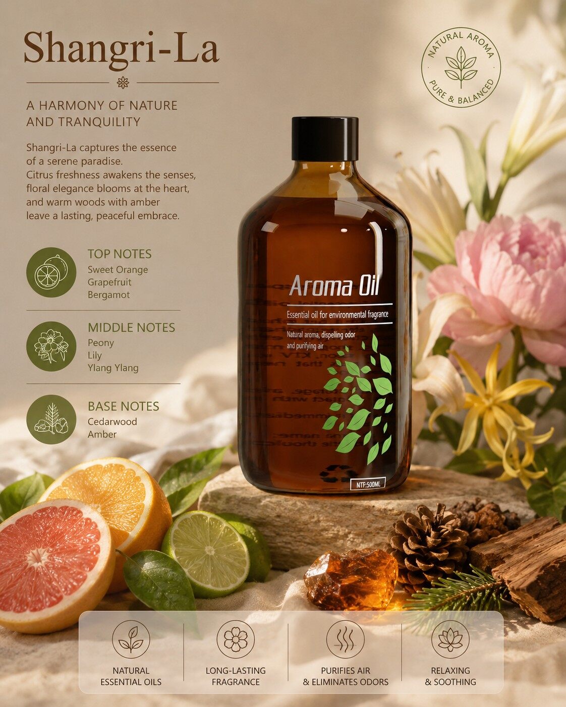 Tonemy Commercial and Household use fragrance Essential Oil for Aroma machine and Candle